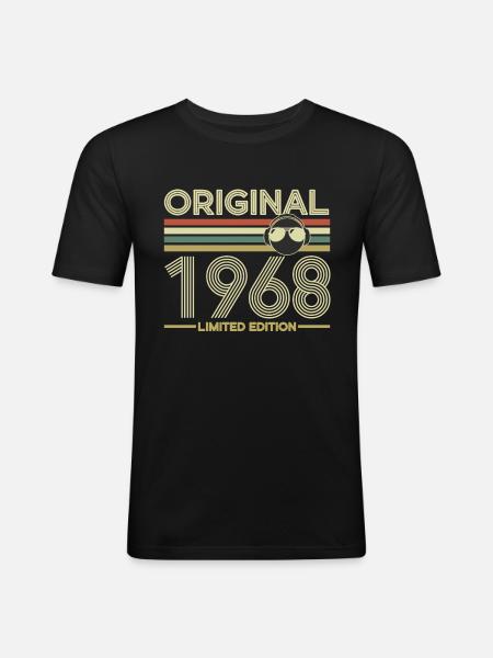1968 - Men's Slim Fit T-Shirt - black
