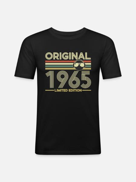 1965 - Men's Slim Fit T-Shirt - black