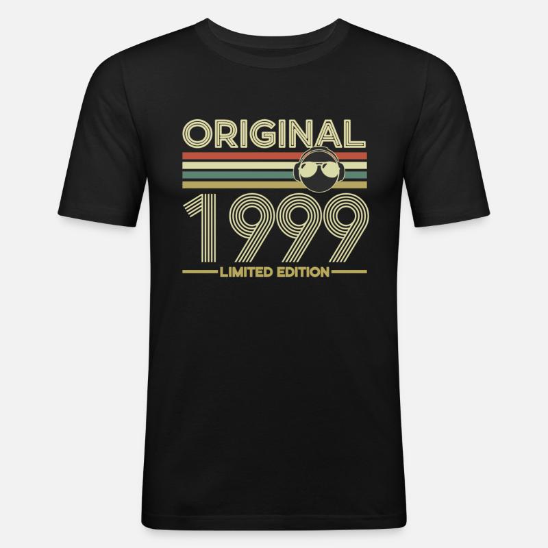 1999 - Männer Slim Fit T-Shirt - Schwarz