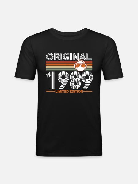 1989 - Men's Slim Fit T-Shirt - black