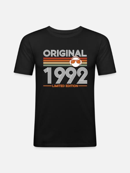 1992 - Men's Slim Fit T-Shirt - black