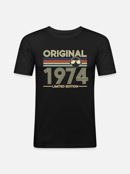 1974 - Men's Slim Fit T-Shirt - black
