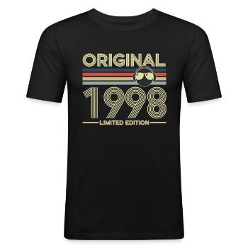 1998 - Men's Slim Fit T-Shirt - black - Front - Nik (191cm)