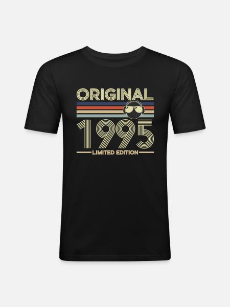 1995 - T-shirt près du corps Homme - noir