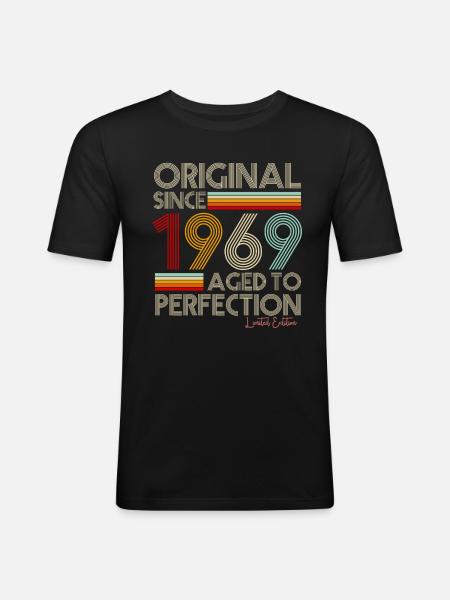 1969 - Men's Slim Fit T-Shirt - black