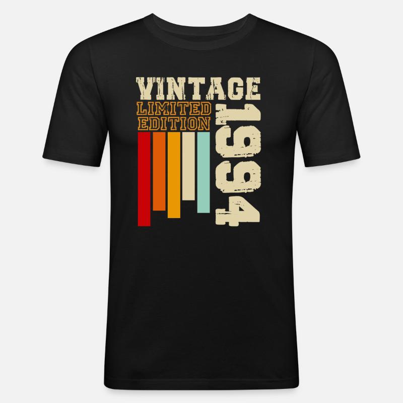 1994 - Männer Slim Fit T-Shirt - Schwarz
