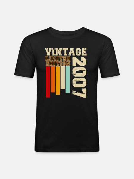 2007 - Men's Slim Fit T-Shirt - black