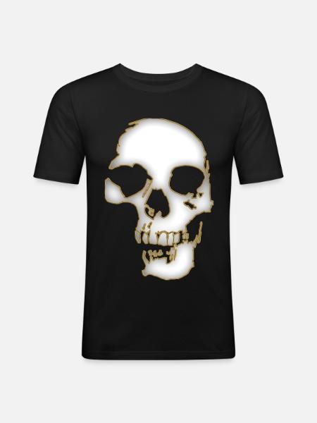 Skull 3 - Men's Slim Fit T-Shirt - black