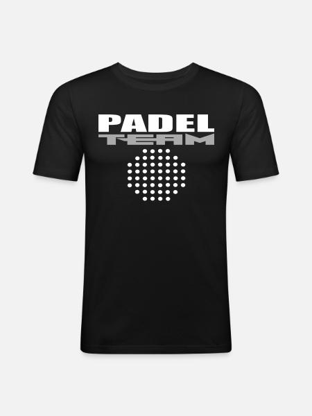 Padel Team - Men's Slim Fit T-Shirt - black