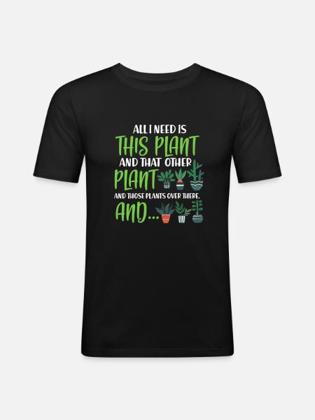 garden - Men's Slim Fit T-Shirt - black