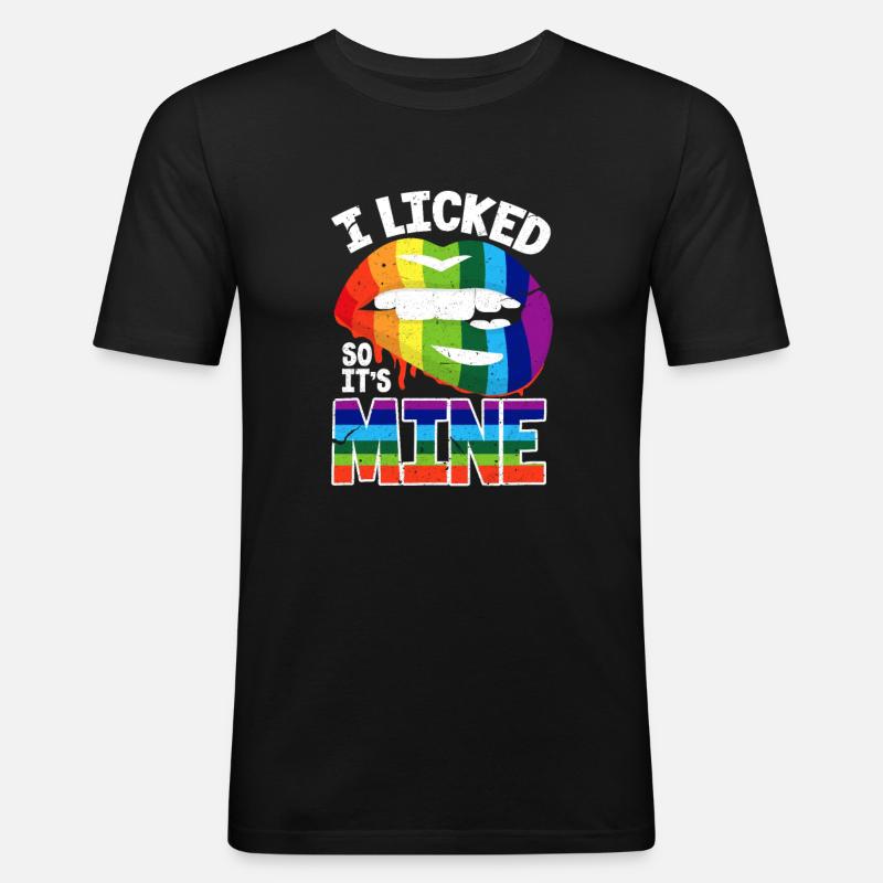 LGBT - Männer Slim Fit T-Shirt - Schwarz