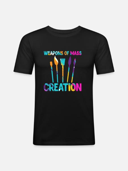 Artists - Men's Slim Fit T-Shirt - black