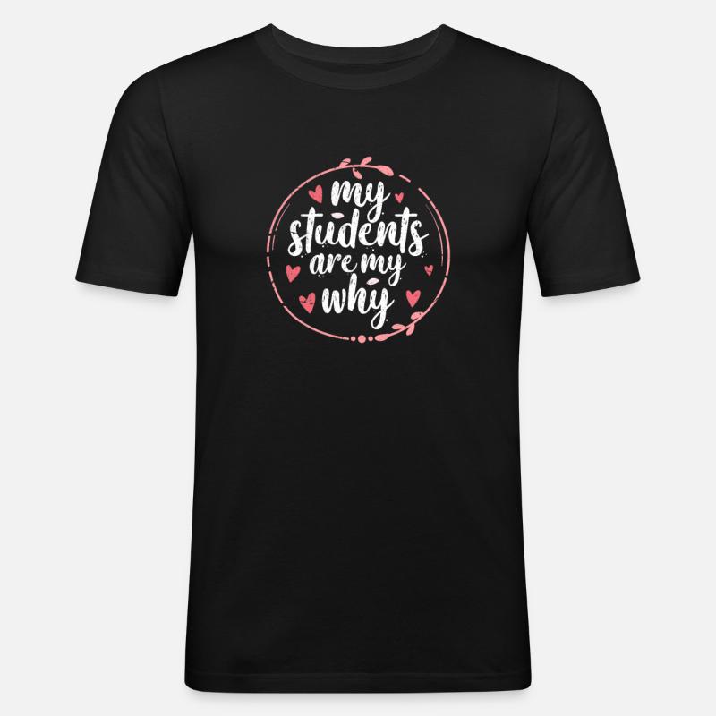 Lehrerin - Männer Slim Fit T-Shirt - Schwarz