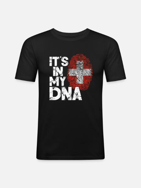 Switzerland Switzerland Gift - Men's Slim Fit T-Shirt - black