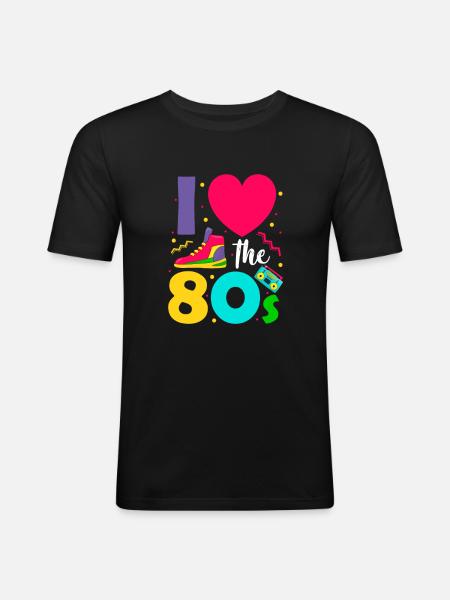 80 - T-shirt près du corps Homme - noir