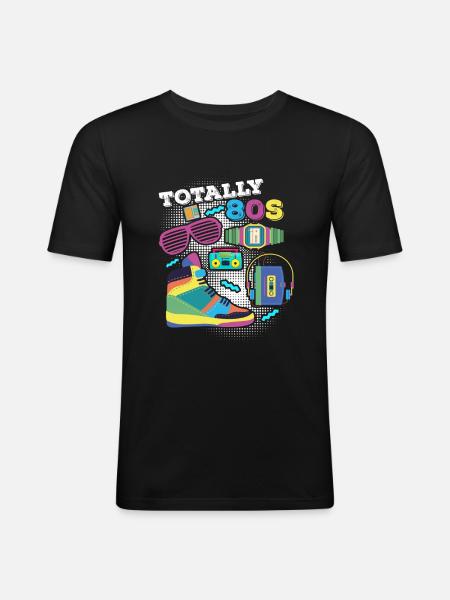 80 - Men's Slim Fit T-Shirt - black
