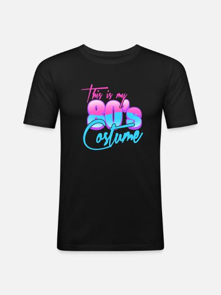 80 - T-shirt près du corps Homme - noir