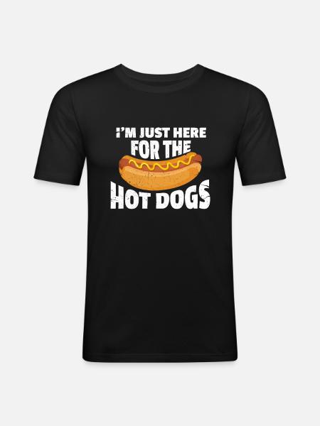Hot Dog - T-shirt près du corps Homme - noir