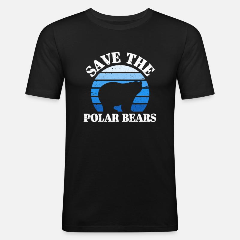 Eisbär - Männer Slim Fit T-Shirt - Schwarz
