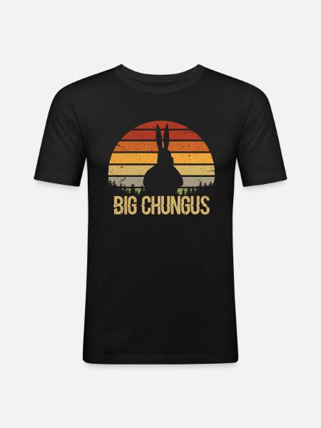 Big Chungus - Men's Slim Fit T-Shirt - black