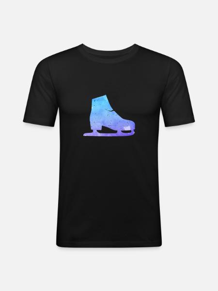 figure skating - Men's Slim Fit T-Shirt - black