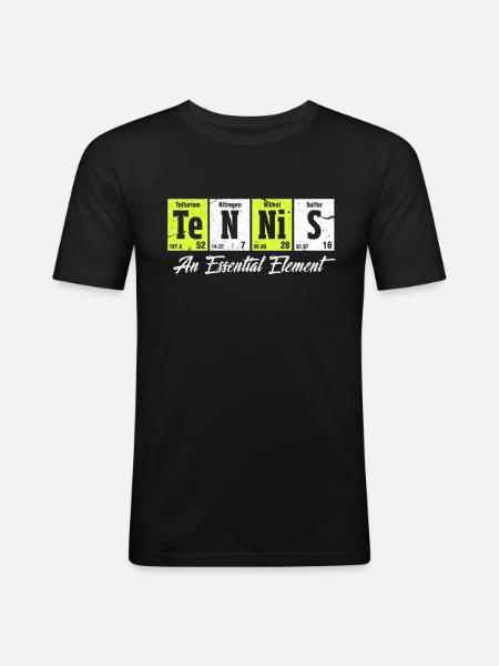 Tennis - Men's Slim Fit T-Shirt - black