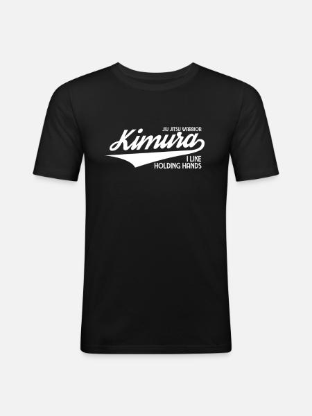 jiu-jitsu - T-shirt près du corps Homme - noir