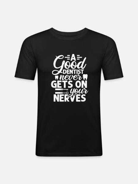 dentist - Men's Slim Fit T-Shirt - black