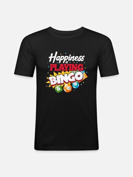 bingo - Men's Slim Fit T-Shirt - black
