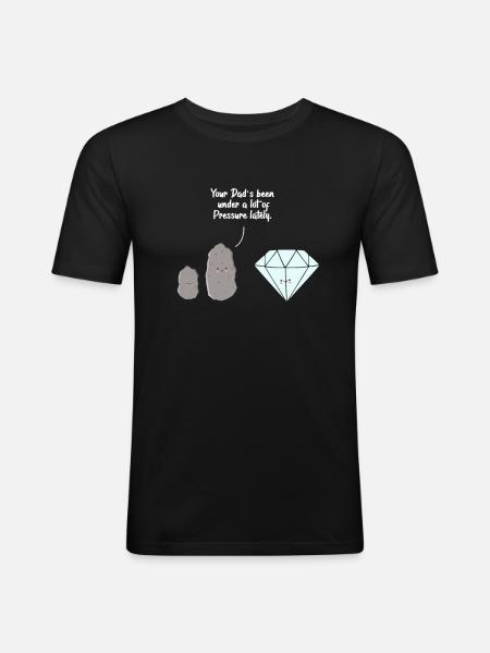 geology - Men's Slim Fit T-Shirt - black