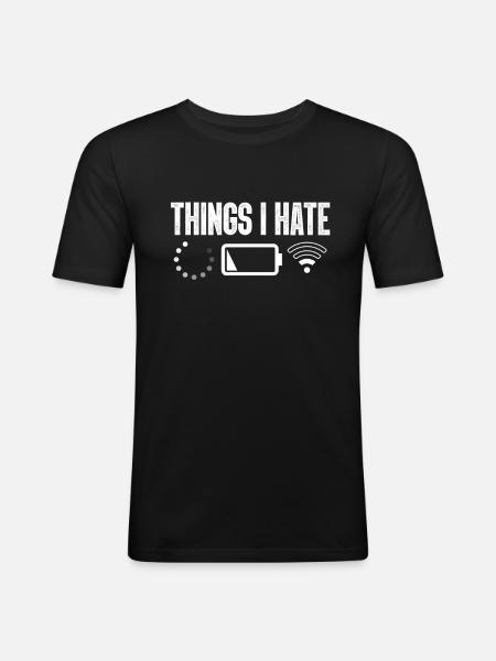 Internet - Men's Slim Fit T-Shirt - black