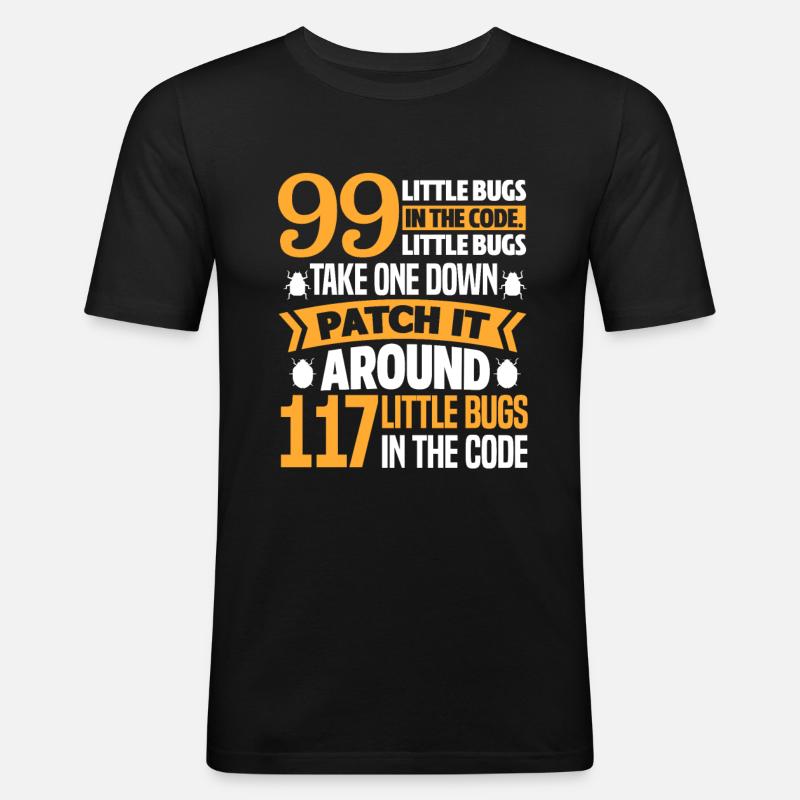 Programmeur code cadeau codeur informatique - T-shirt près du corps Homme - noir