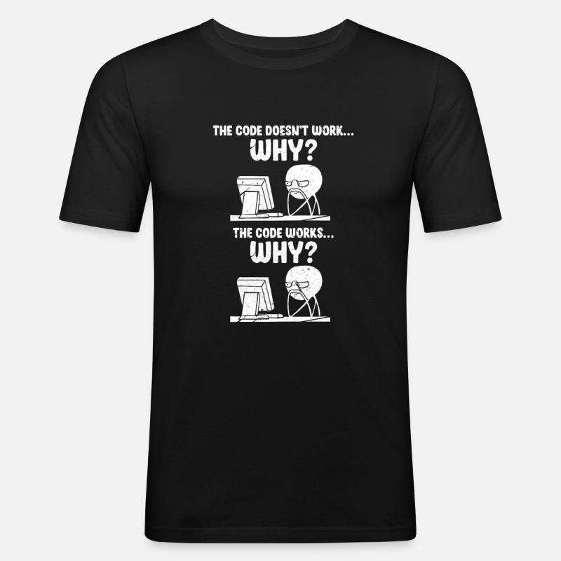 programmer - Men's Slim Fit T-Shirt - black