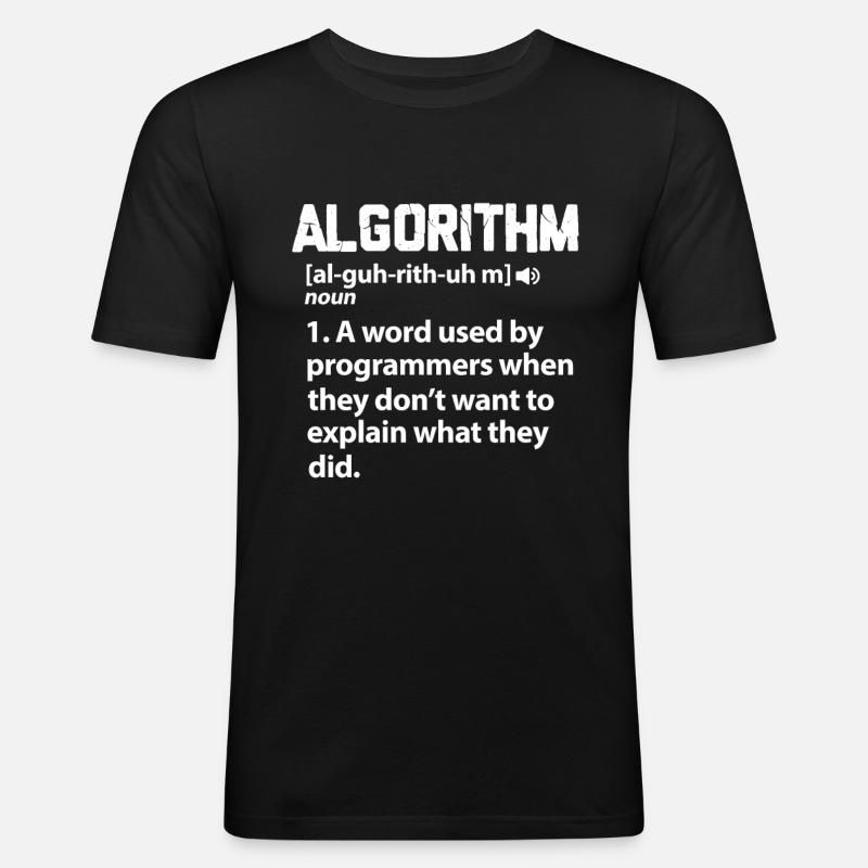 programmer - Men's Slim Fit T-Shirt - black