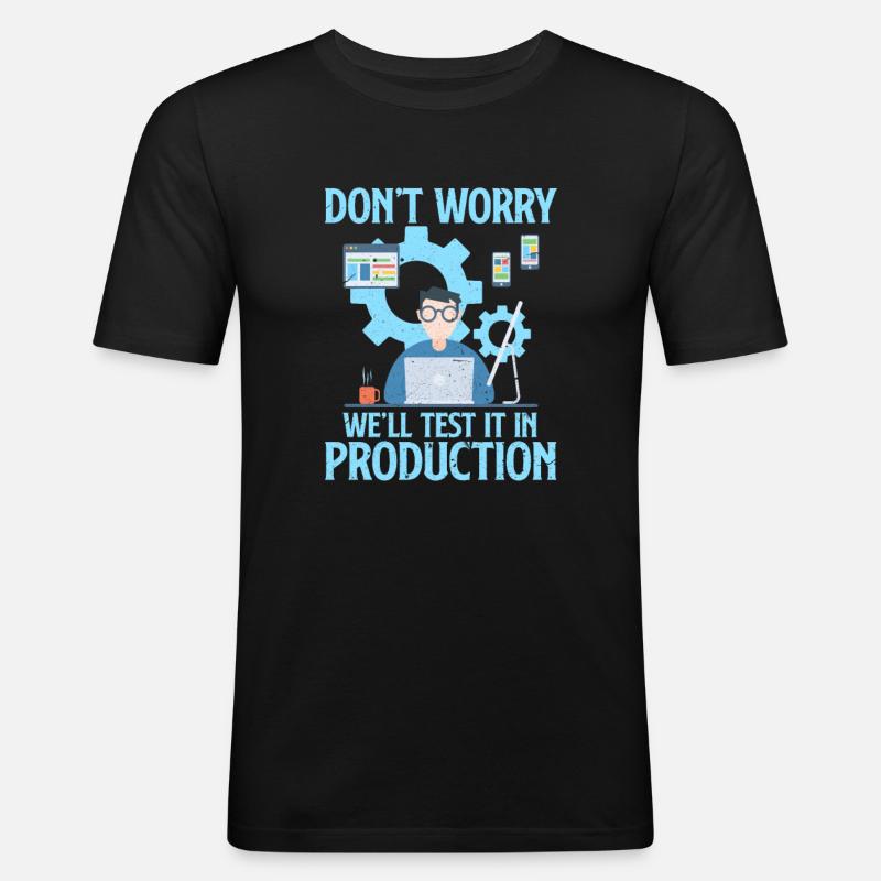 programmer - Men's Slim Fit T-Shirt - black