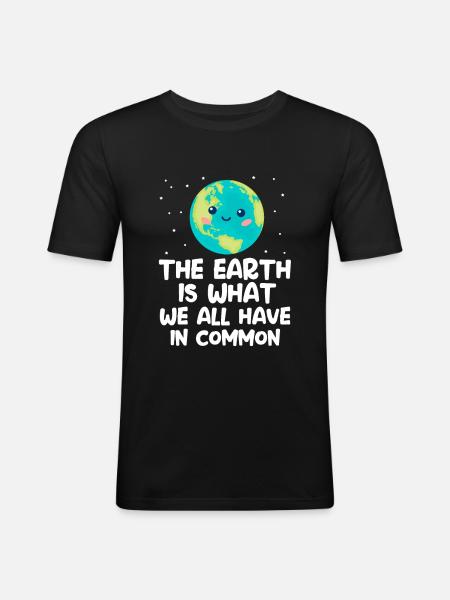 climate Change - Men's Slim Fit T-Shirt - black