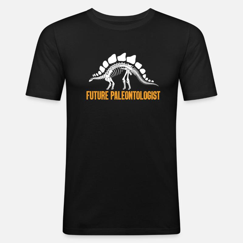 paleontology - Men's Slim Fit T-Shirt - black