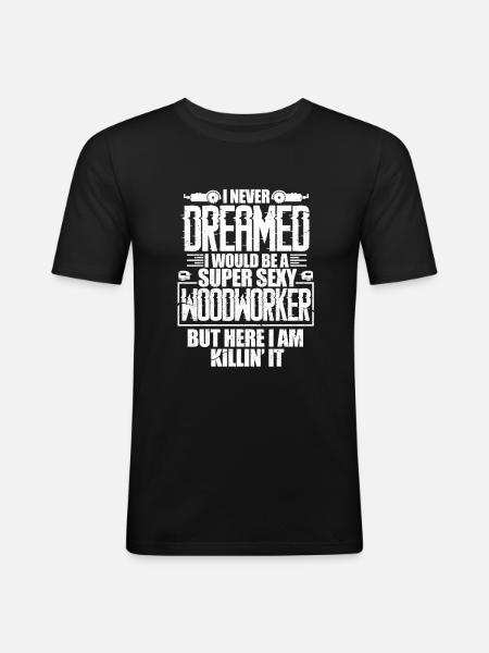 Woodworkers - Men's Slim Fit T-Shirt - black