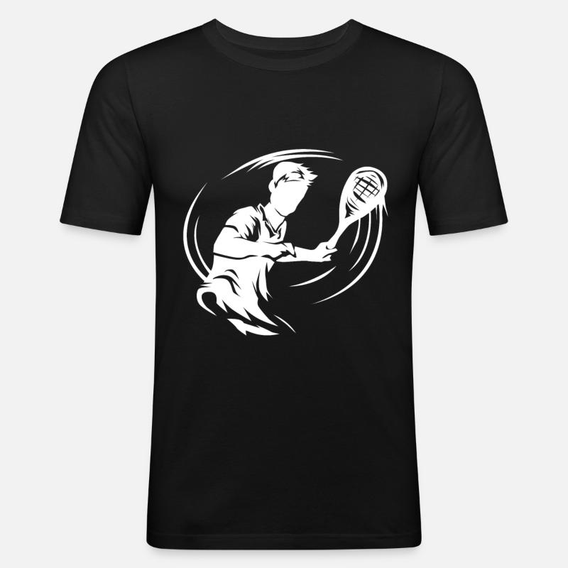 Speedminton - Männer Slim Fit T-Shirt - Schwarz