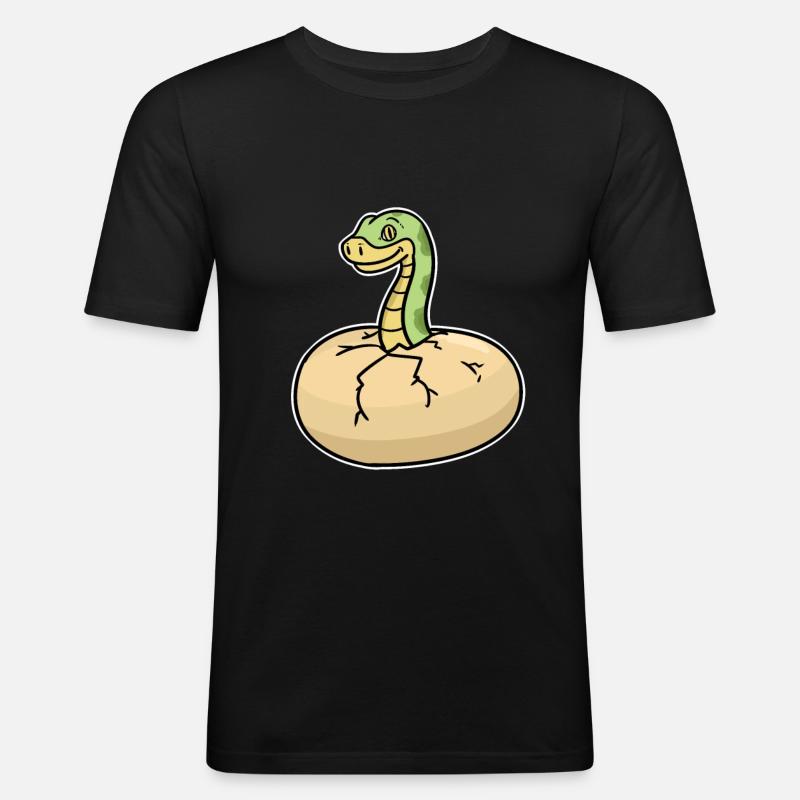 python - Men's Slim Fit T-Shirt - black