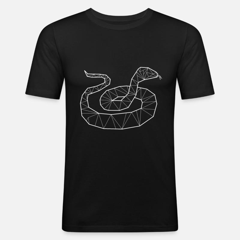 Python geometric - Men's Slim Fit T-Shirt - black