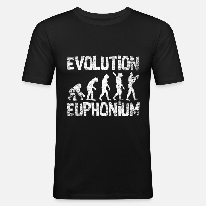 Euphonium Entwicklung - Männer Slim Fit T-Shirt - Schwarz