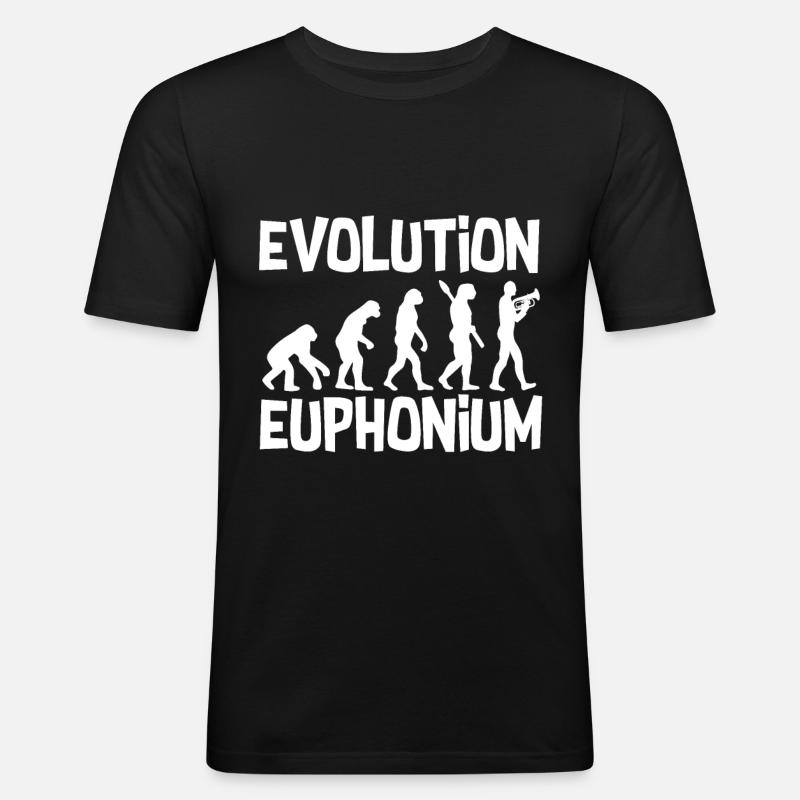 Euphonium Entwicklung - Männer Slim Fit T-Shirt - Schwarz