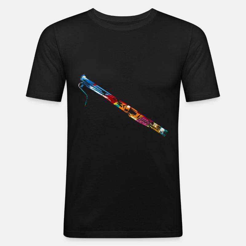 Fagott Geschenk - Männer Slim Fit T-Shirt - Schwarz