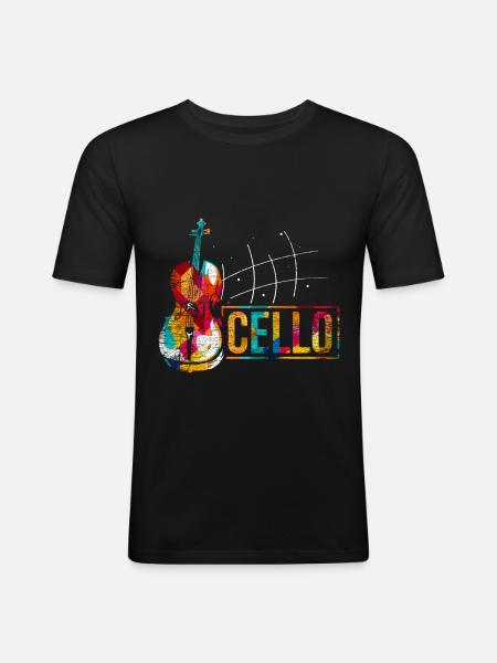 Cello Gift - Men's Slim Fit T-Shirt - black