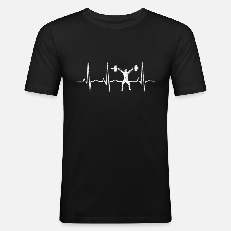 Krafttraining Geschenk - Männer Slim Fit T-Shirt - Schwarz