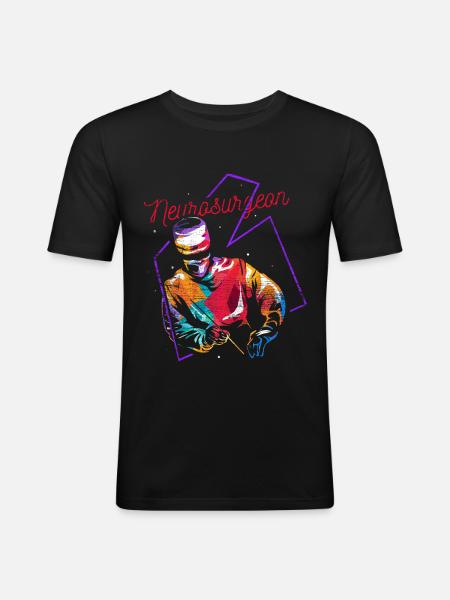 Neurosurgeon gift - Men's Slim Fit T-Shirt - black