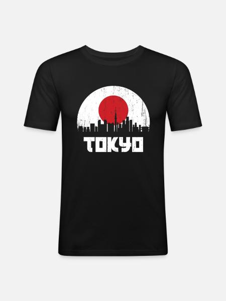 Tokyo - Men's Slim Fit T-Shirt - black