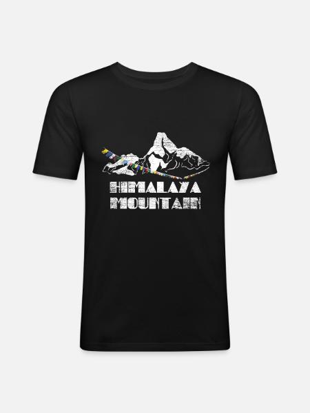 Himalaya Gift - Men's Slim Fit T-Shirt - black