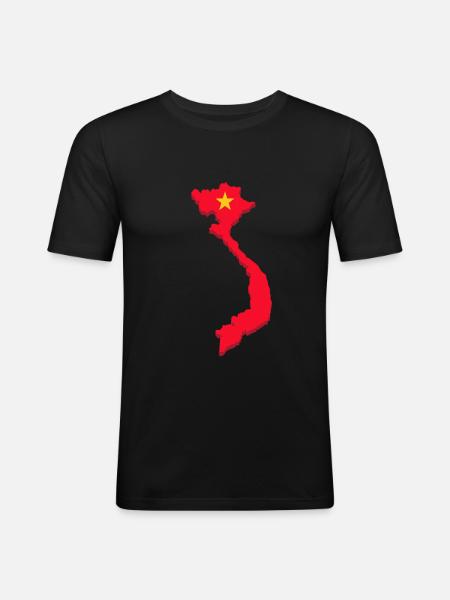 Vietnam - Men's Slim Fit T-Shirt - black